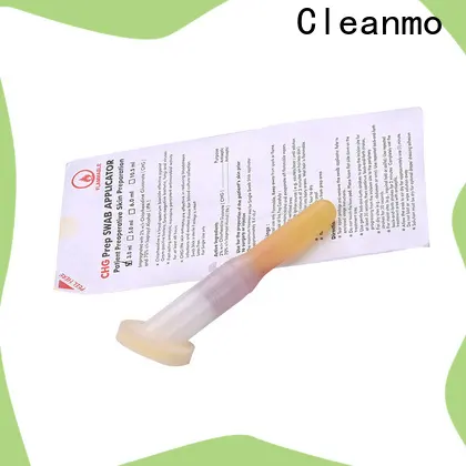 Cleanmo long plastic handle with 2% chlorhexidine gluconate CHG applicators factory for biopsies 1