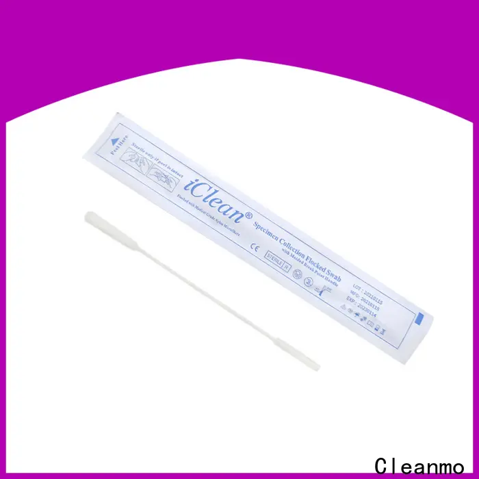 Cleanmo Bulk purchase nylon flocked nasopharyngeal swab supplier for rapid antigen testing 1