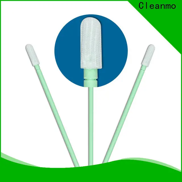 Cleanmo double-layer knitted polyester polyester cleanroom swabs manufacturer for printers 1