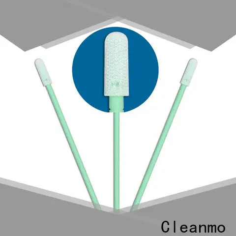 Cleanmo double-layer knitted polyester fiber optic swabs manufacturer for optical sensors1 1