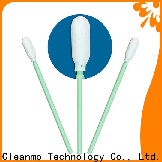 Cleanmo small ropund head lint free cleaning swabs manufacturer for excess materials cleaning 1