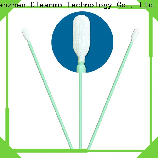 Cleanmo Polypropylene handle Microfiber Industrial Swab Sticks supplier for excess materials cleaning 1