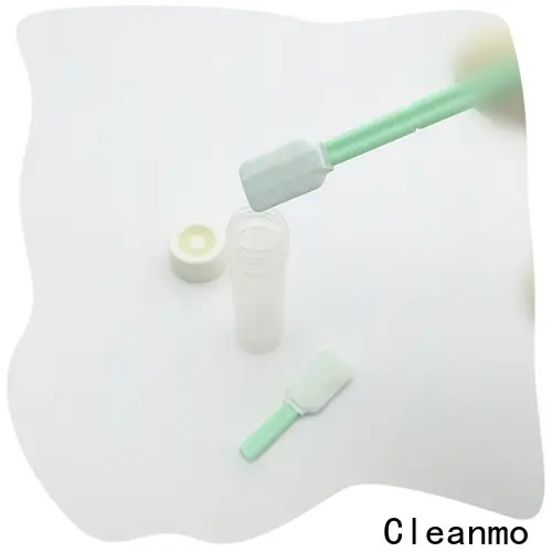 Cleanmo Double layered head sterile Polyester swab supplier for test residues of previously manufactured products 1