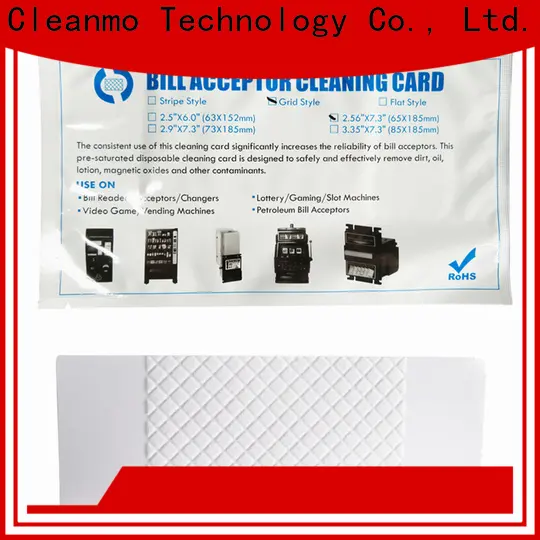 Bulk purchase best bill acceptor cleaning card flocked fabric manufacturer for readers 1