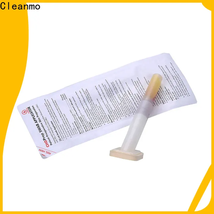 Wholesale CHG applicators white ABS handle manufacturer for surgical site cleansing after suturing 1