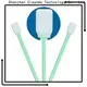 high quality Cleanroom polyester swab double-layer knitted polyester supplier for microscopes 1