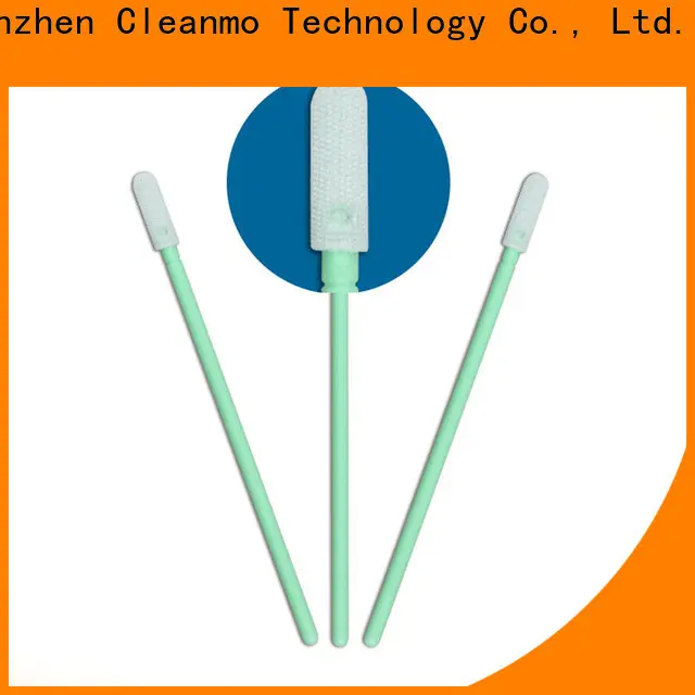 Cleanmo double layers of microfiber fabric cleanroom q tips supplier for excess materials cleaning 1