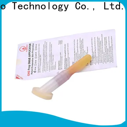 Cleanmo long plastic handle with 2% chlorhexidine gluconate surgical CHG applicator supplier for dialysis procedures 1
