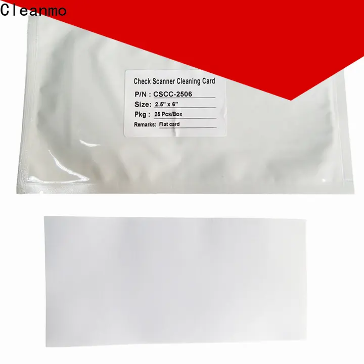 Cleanmo quick burroughs check scanner cleaning card manufacturer for scanner cleaning 1