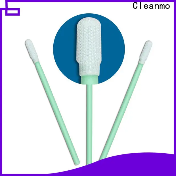 Cleanmo excellent chemical resistance clean room cotton swabs factory for optical sensors 1