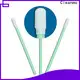 Cleanmo excellent chemical resistance clean room cotton swabs factory for optical sensors 1