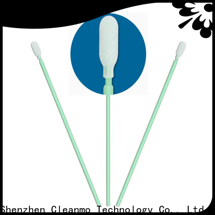 Cleanmo double-layer knitted polyester sterile polyester swabs factory for printers 1