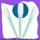 Cleanmo small ropund head sterile swab stick wholesale for general purpose cleaning 1