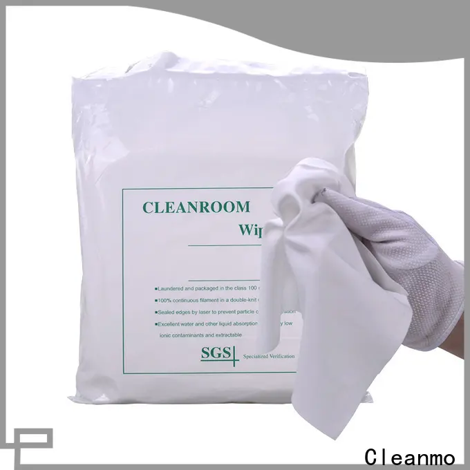 Cleanmo Wholesale best cleanroom wipers 9x9 factory direct for Stainless Steel Surface 1