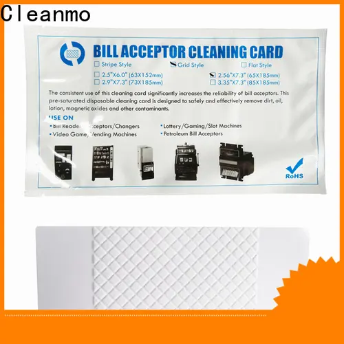 Cleanmo pvc bill acceptor cleaning card factory for readers 1