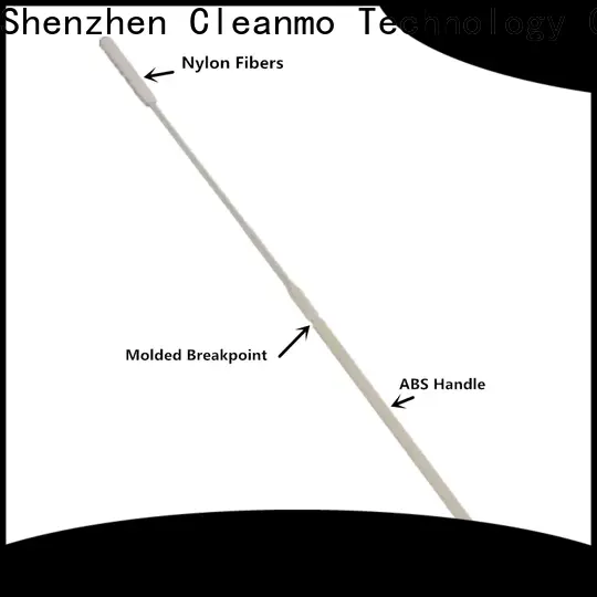 Cleanmo Nylon Fiber head nylon flocked nasopharyngeal swab wholesale for hospital 1