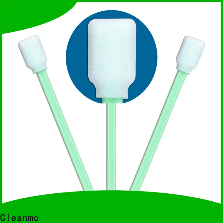 Cleanmo ESD-safe Polypropylene handle gauze swabs supplier for Micro-mechanical cleaning 1