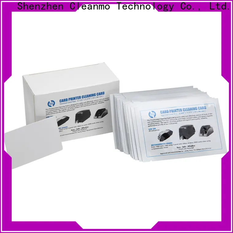 Cleanmo Cleanmo card reader cleaning card manufacturer for Smart Card Readers 1