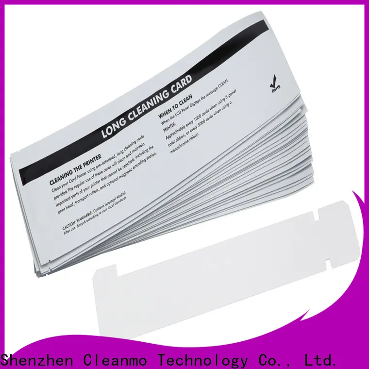 Cleanmo T shape zebra cleaning card factory for Zebra P120i printer 1