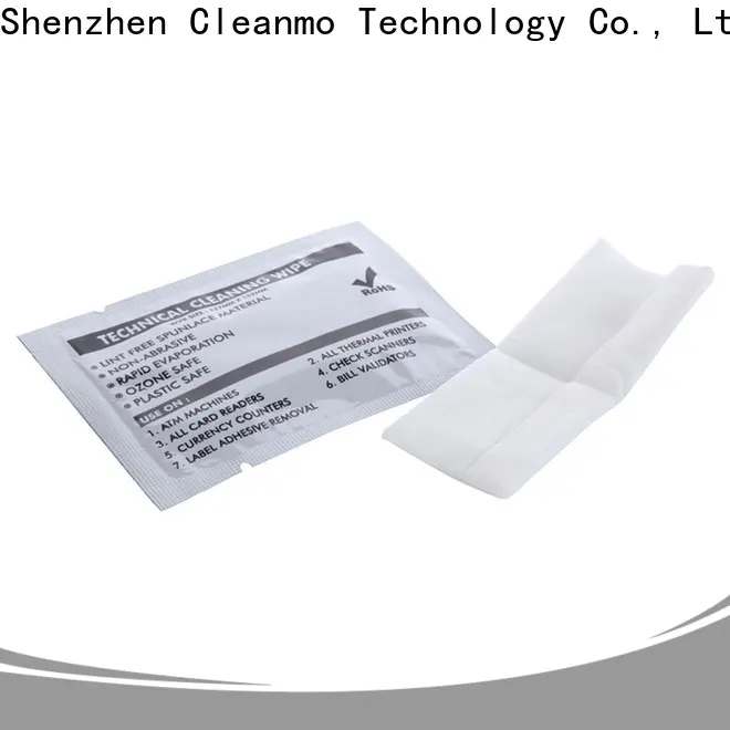 Cleanmo 40% Rayon printer cleaning wipes manufacturer for ATM/POS Terminals 1