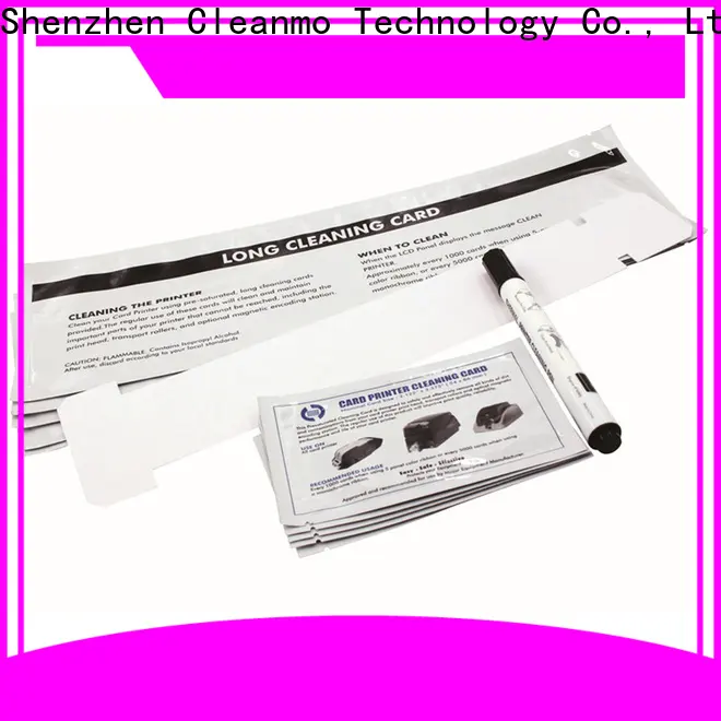Cleanmo Bulk purchase high quality CR80 Cleaning Cards factory for Javelin J360i printers 1