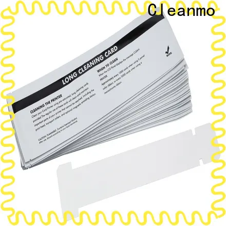 Cleanmo Wholesale ODM zebra printer cleaning cards factory for Zebra P120i printer 1