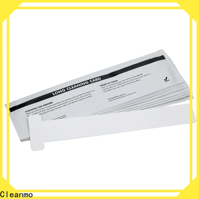 Cleanmo pvc zebra cleaning card manufacturer for Zebra P120i printer1 1