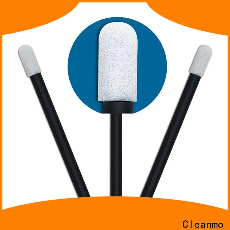 Cleanmo green handle large head cotton swabs factory price for Micro-mechanical cleaning 1