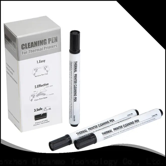 Cleanmo aluminium foil packing thermal printer cleaning pen manufacturer for prima printers 1