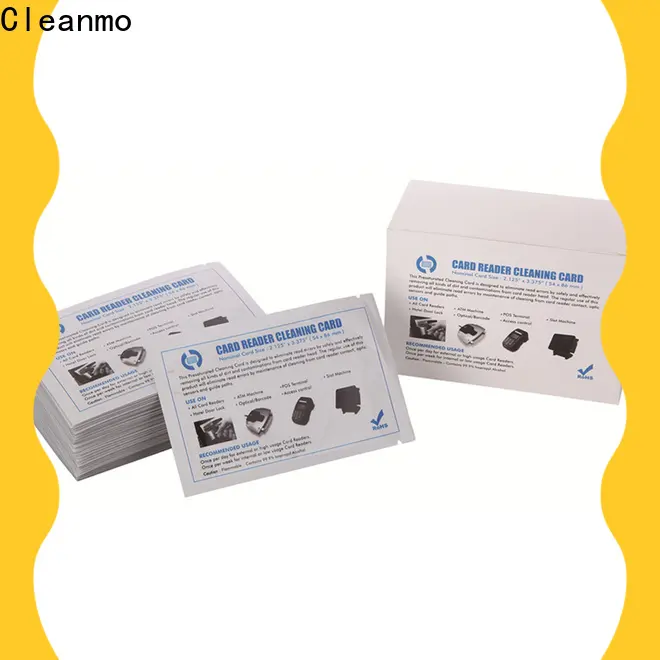 Cleanmo cost-effective laser printer cleaning kit manufacturer for Evolis printer 1