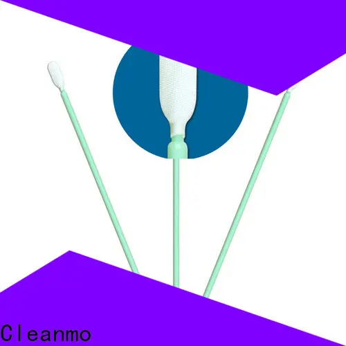 Cleanmo Polypropylene handle cleanroom q tips factory price for excess materials cleaning 1