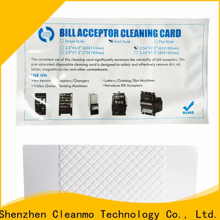 Cleanmo Custom ODM cleaning credit card wholesale for currency counters 1