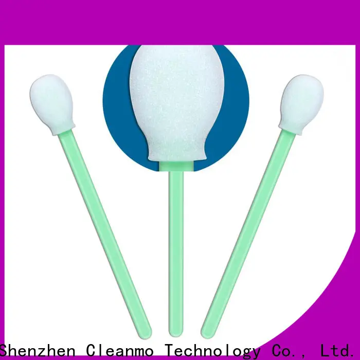 Wholesale OEM sterile swab stick green handle manufacturer for excess materials cleaning 1