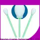 Wholesale OEM sterile swab stick green handle manufacturer for excess materials cleaning 1