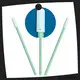Bulk buy custom plastic ear swabs green handle supplier for general purpose cleaning 1
