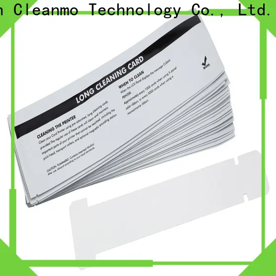 Cleanmo Wholesale high quality zebra cleaning card manufacturer for Zebra P120i printer 1