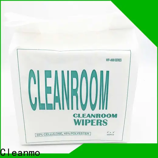 Cleanmo 45% polyester non woven wipes manufacturer for stainless steel surface 1