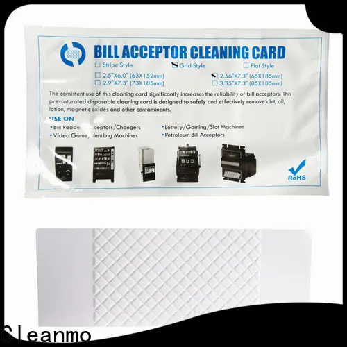 Cleanmo durable dollar bill acceptor cleaning cards wholesale for currency counters 1
