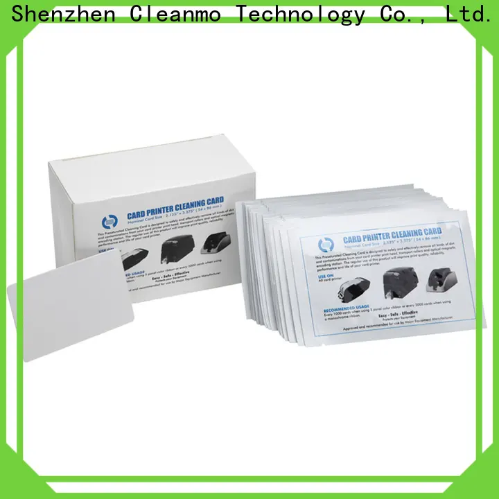 Wholesale best card reader cleaning card non woven supplier for ID Card Printers 1