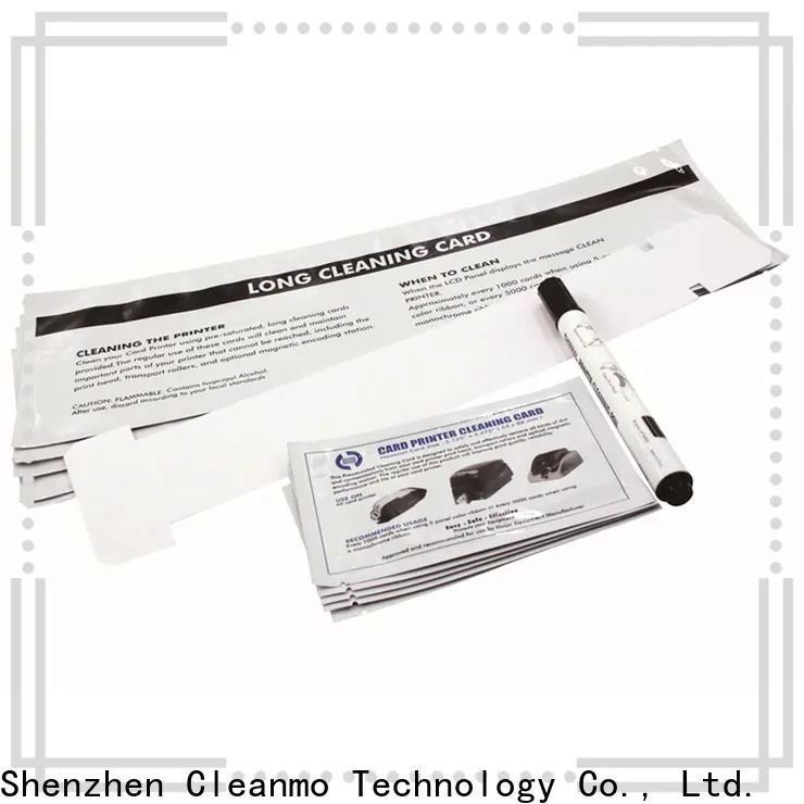 Cleanmo Non Woven CR80 Cleaning Cards factory for Javelin J360i printers 1