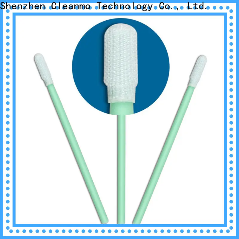 Cleanmo flexible paddle Cleanroom polyester swab wholesale for optical sensors 1