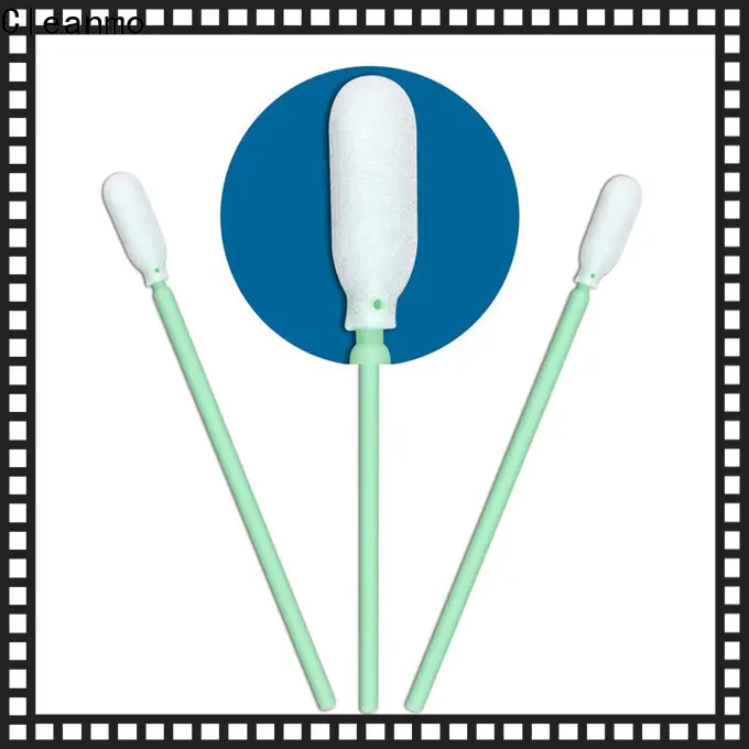 Cleanmo green handle ear bud to clean ear supplier for general purpose cleaning 1