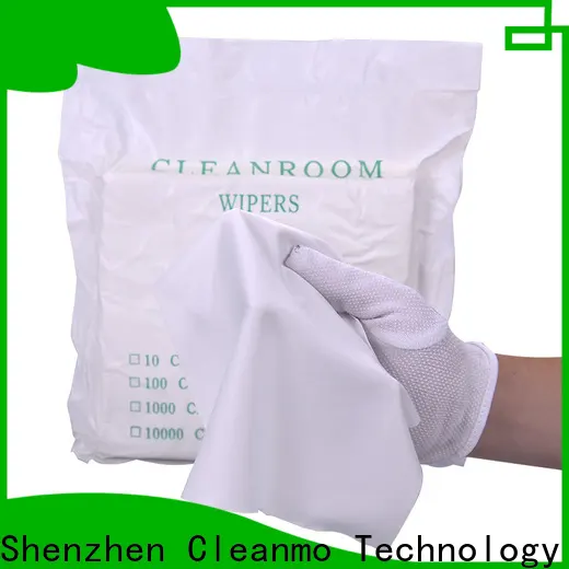 Cleanmo 70% Polyester lens wipes supplier for medical device products 1