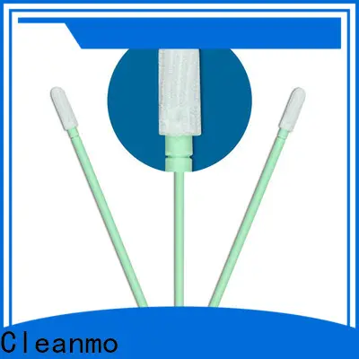 Cleanmo double-layer knitted polyester polyester cleanroom swabs manufacturer for optical sensors 1