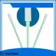 Cleanmo double-layer knitted polyester polyester cleanroom swabs manufacturer for optical sensors 1