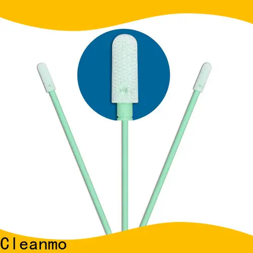 Cleanmo excellent chemical resistance polyester cleanroom swabs manufacturer for microscopes 1