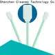 Cleanmo safe material polyester tube swabs factory for optical sensors 1