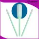 Cleanmo green handle lint free swabs manufacturer for Micro-mechanical cleaning 1