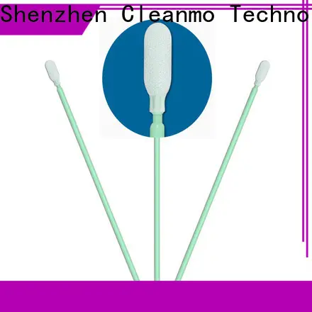 Cleanmo double-layer knitted polyester fiber optic swabs manufacturer for printers 1