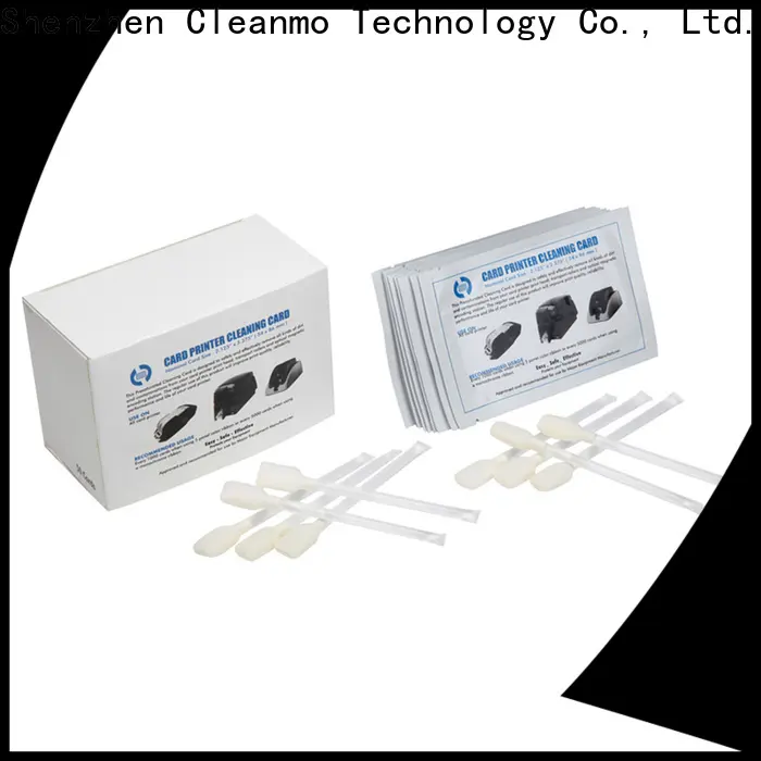 Cleanmo Bulk purchase zebra printer cleaning cards manufacturer for Zebra P120i printer 1